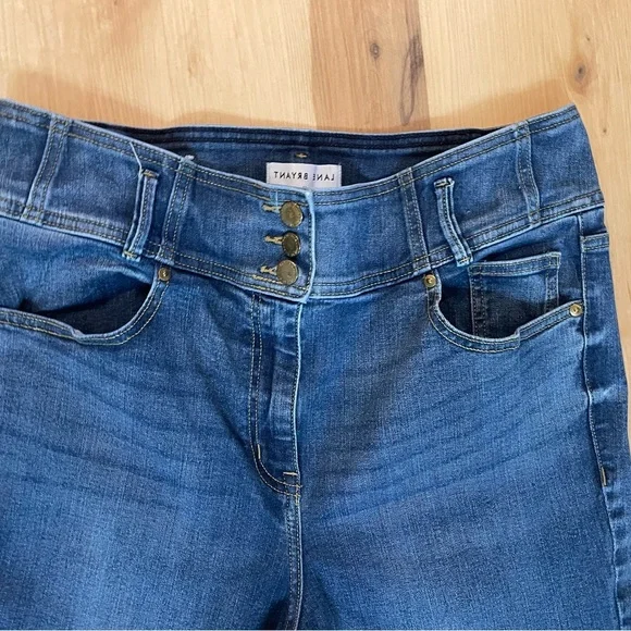 Lane Bryant Flex Magic Waist Ultra High Rise Medium Blue Flare Jeans Size 14 - Picture 8 of 11